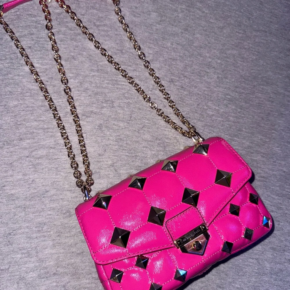 Michael Kors SoHo Small Studded Quilted Patent Leather Shoulder Bag - Picture 5 of 9